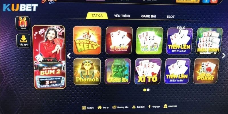 Giao diện game bài 88 club đổi thưởng đẹp mắt và thân thiện với người dùng